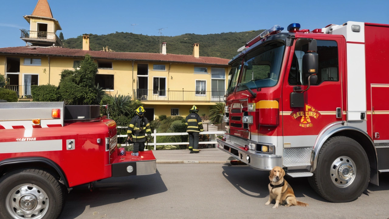 Incendio A Bosa, Cane Si Rifugia Sul Balcone: Salvato Dai Vigili Del Fuoco